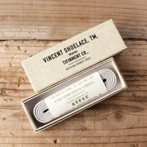 VINCENT SHOELACE（ヴィンセントシューレース）の靴紐STEVE -gray-。さいたま市の正規取扱店Cacica実店舗/オンラインにて販売中。