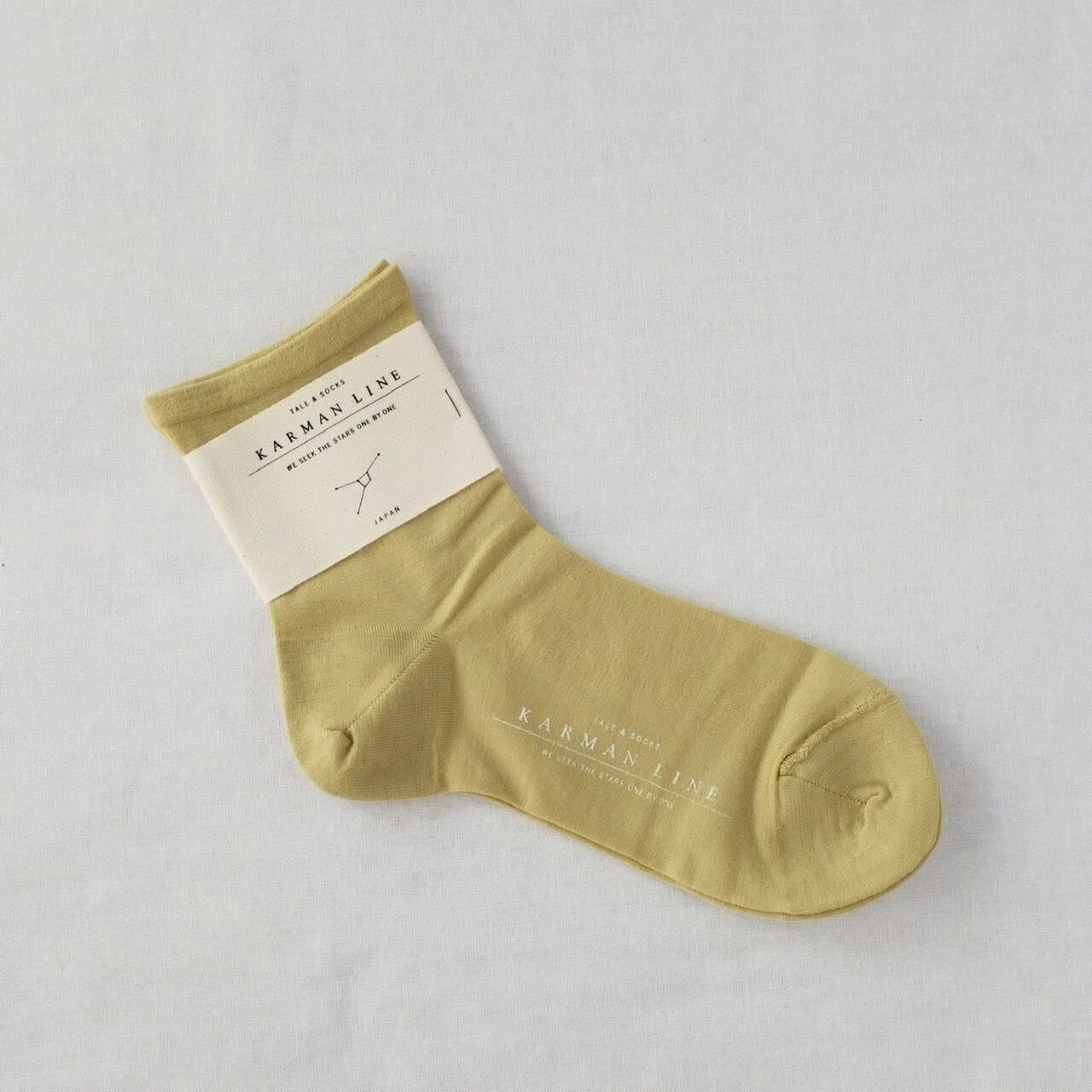 CANCER -lime- 蟹座の靴下 23-25cm / KARMAN LINE（カーマンライン）